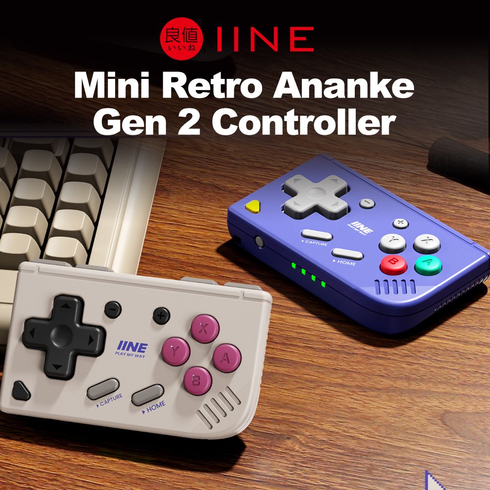 Retro Gaming System - IINE Ananke Gen 2 จอยเกมพกพาแบบเรโทรสำหรับ Nintendo