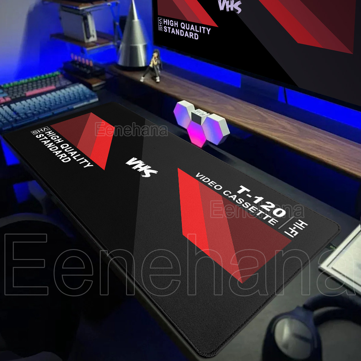 Retro Gaming Xl - Big Retro VHS สไตล์เมาส์ Pad Art