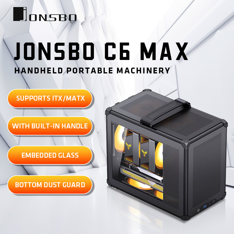 Retro Gaming Pc Case - เคส JONSBO C6 MAX Mesh Handle