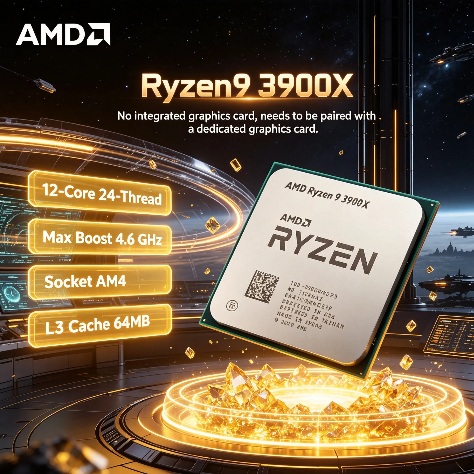 Amd Cpu Ryzen 9 - ซีพียู AMD Ryzen 9 3900X 12