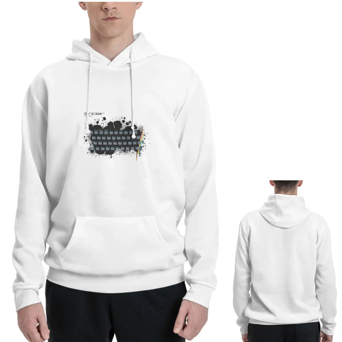 Retro Gaming Shops - ศิลปะเกมย้อนยุค - เสื้อฮู้ด ZX Spectrum สำหรับผู้ชายและผู้หญิง