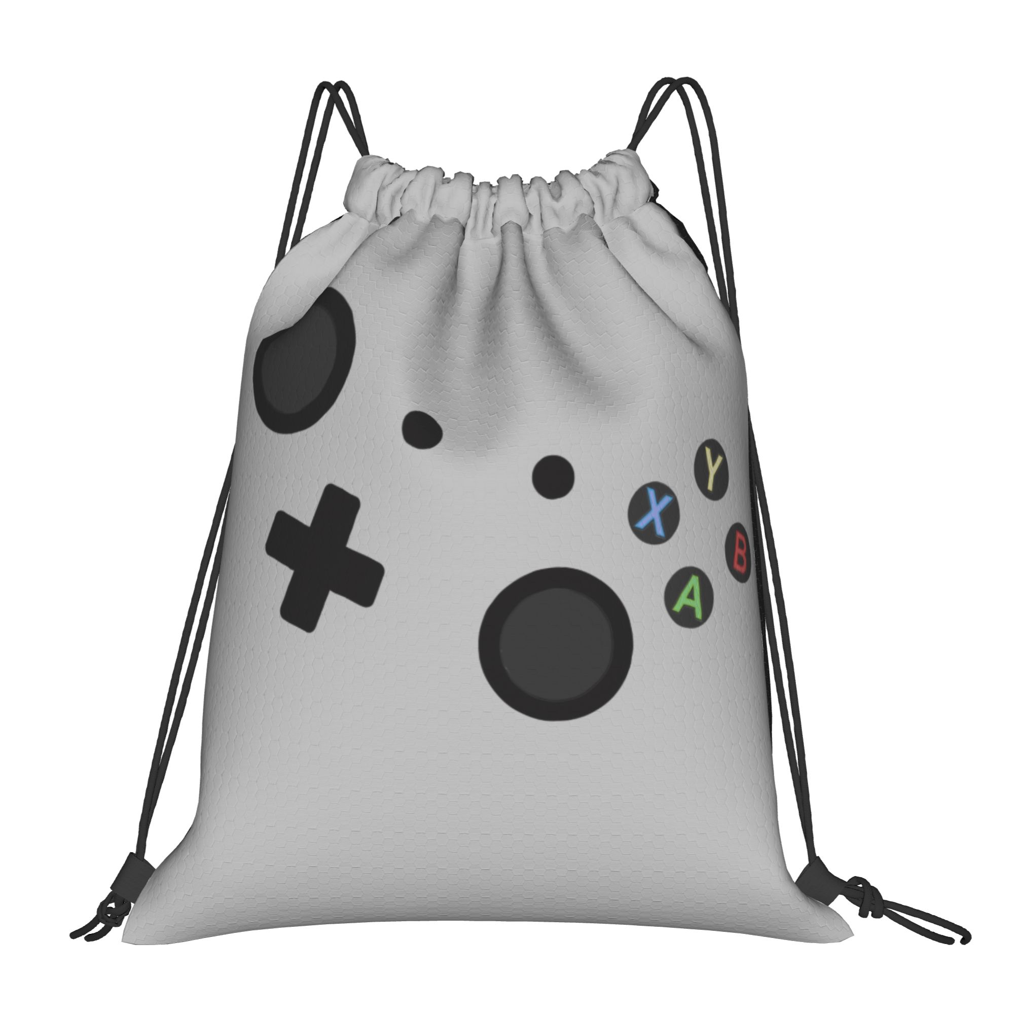 Retro Gaming Shops - กระเป๋าเป้แบบมีเชือกผูกสำหรับเกมเมอร์ น้ำหนักเบา สไตล์เรโทร เหมาะสำหรับใส่ของใช้ในยิม กีฬา หรือช้อปปิ้ง