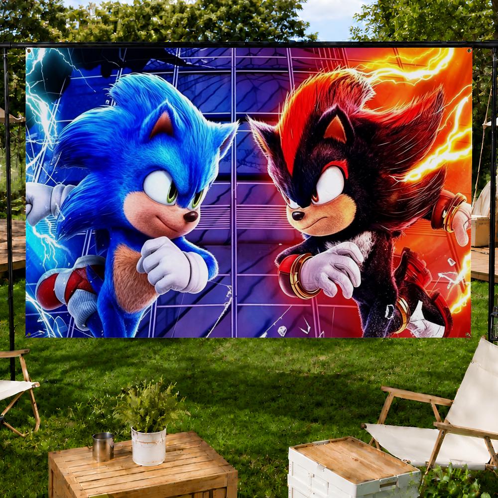 ธงเกมเรโทร S-Sonic Hedgehog สำ - Retro Gaming Banner บทวิจารณ์และราคา