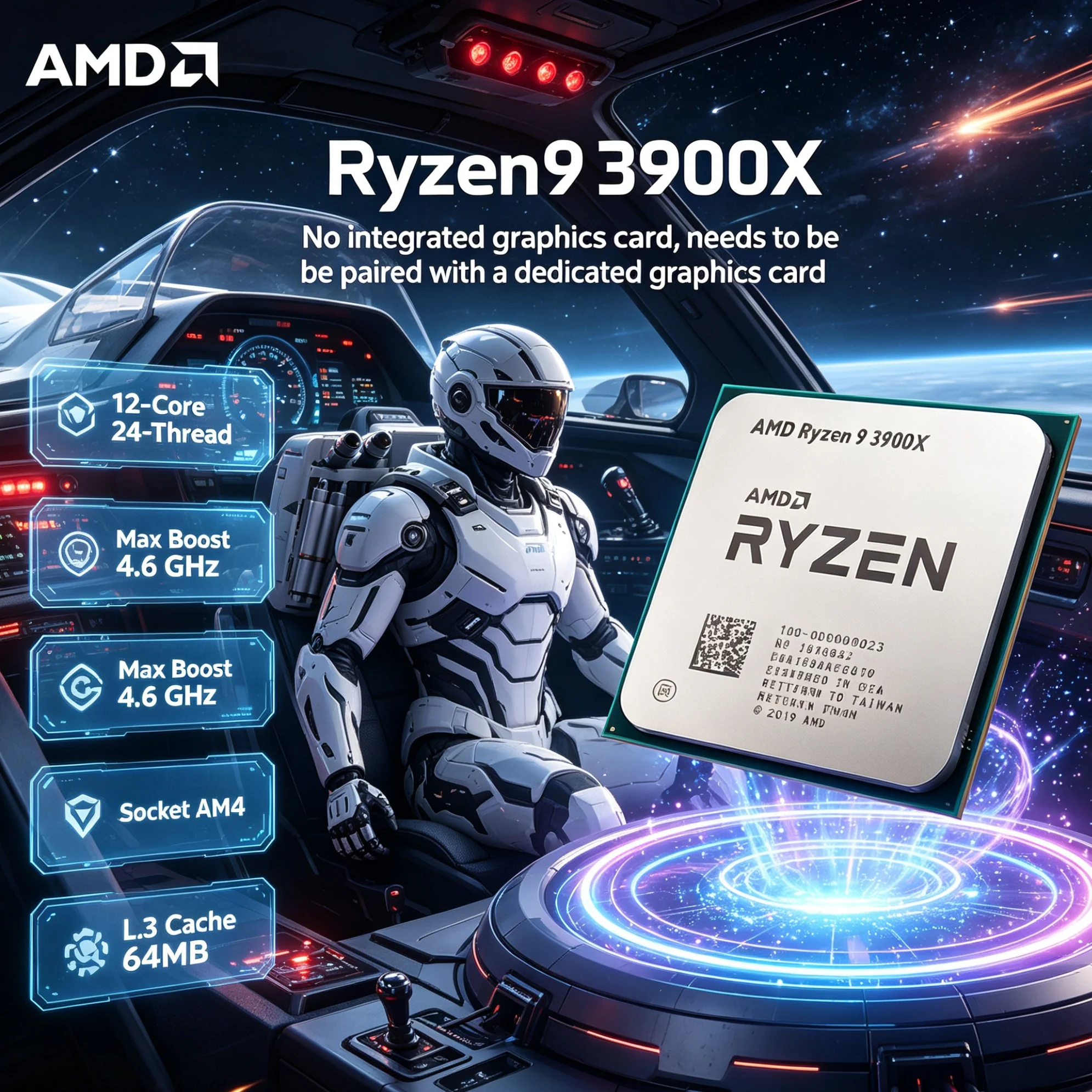 AMD Ryzen 9 3900X 12 คอร์ 24 เ - Amd Cpu Ryzen 9 บทวิจารณ์และราคา