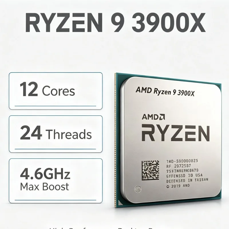 AMD Ryzen 9 3900X 12 คอร์ 24 เ - Amd Cpu Ryzen 9 บทวิจารณ์และราคา