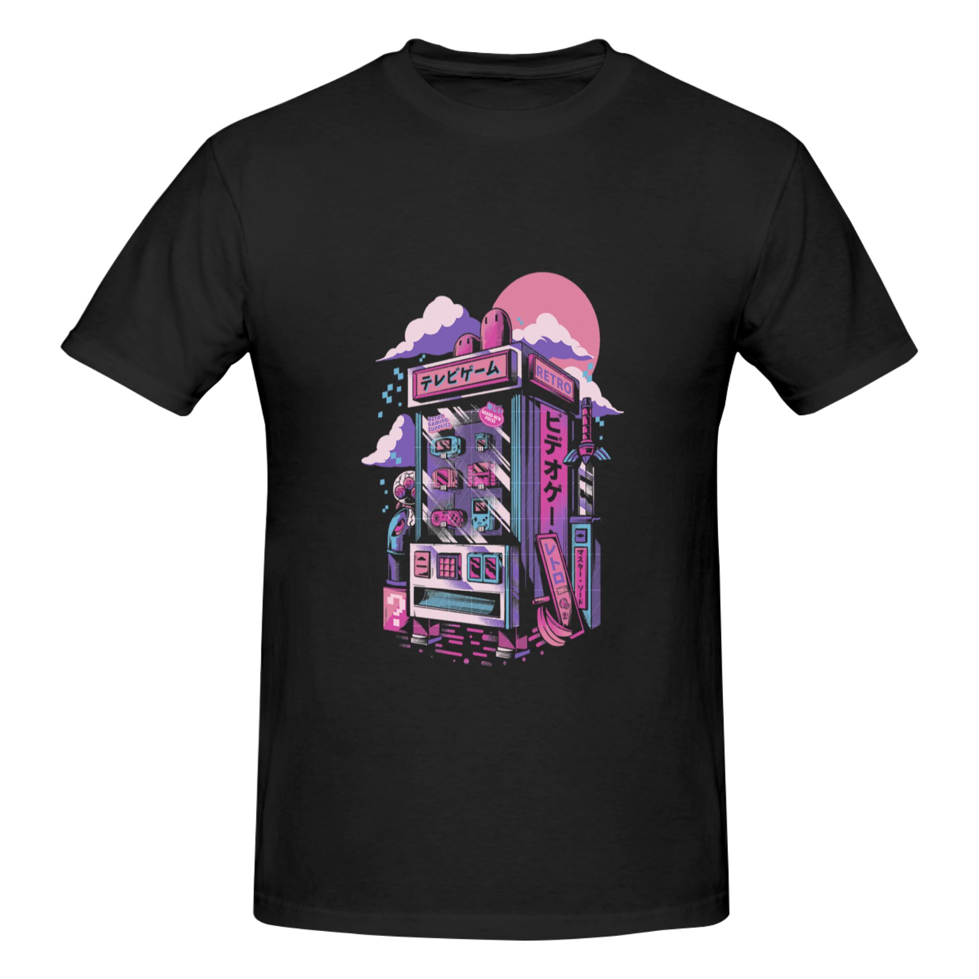 เสื้อยืดพิมพ์ลายตลกๆ สไตล์เรโท - Retro Gaming Shops บทวิจารณ์และราคา
