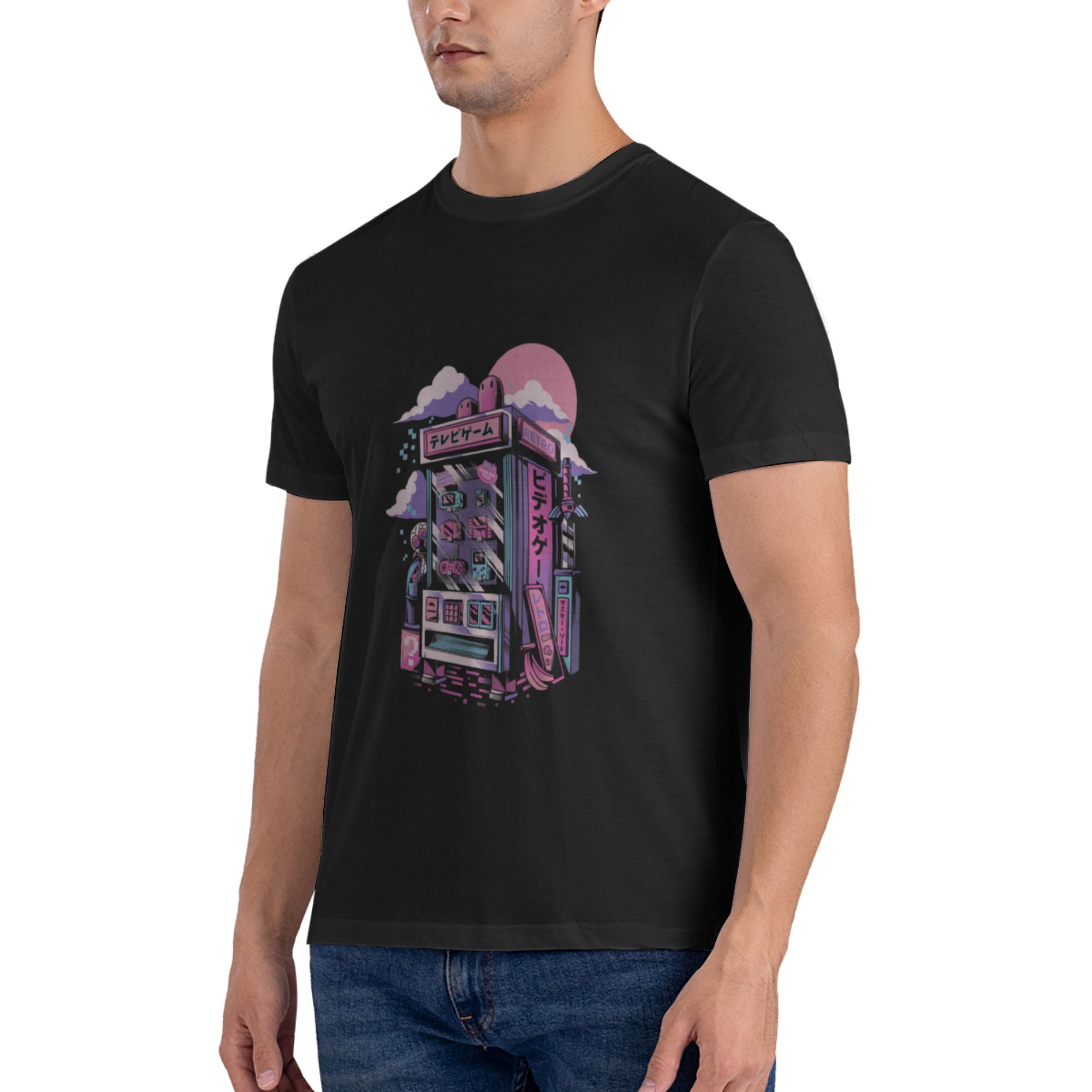 เสื้อยืดพิมพ์ลายตลกๆ สไตล์เรโท - Retro Gaming Shops บทวิจารณ์และราคา