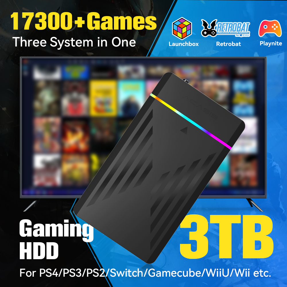 3TB แบบพกพา HDD LaunchBox/Retr - Retro Gaming Kiosk บทวิจารณ์และราคา